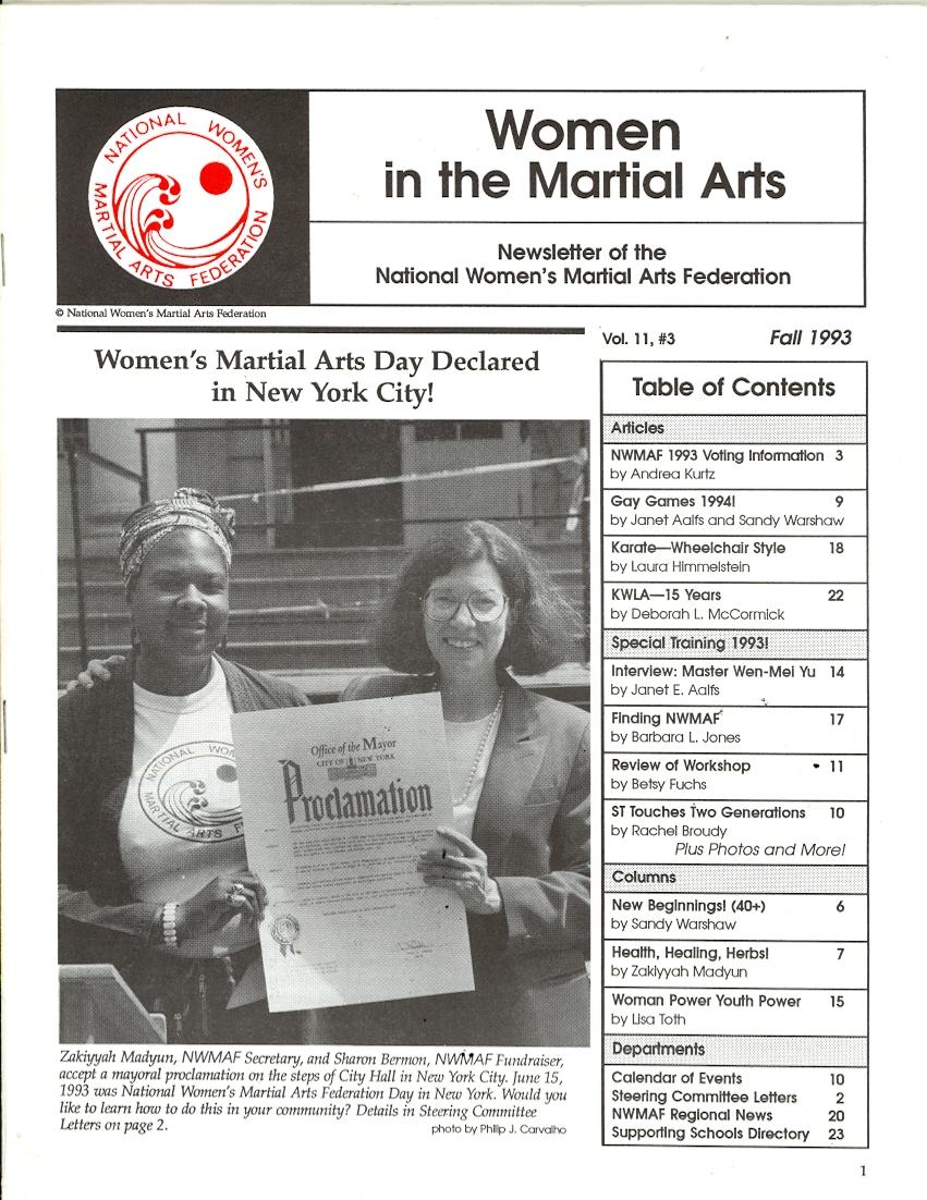 Fall 1993 Women in the Martial Arts